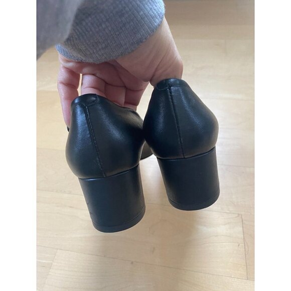 AMALFI By Rangoni BNWT "Paco" Black Block Heel New Pointed Toe Pump Classis - Picture 8 of 8